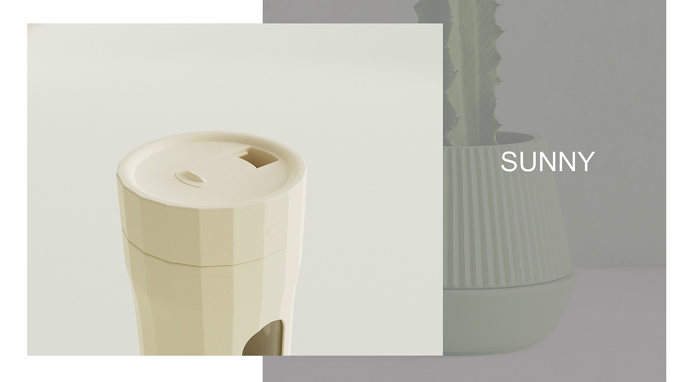 juice cup，industrial design，product design，Keyshot rendering，sample reels，