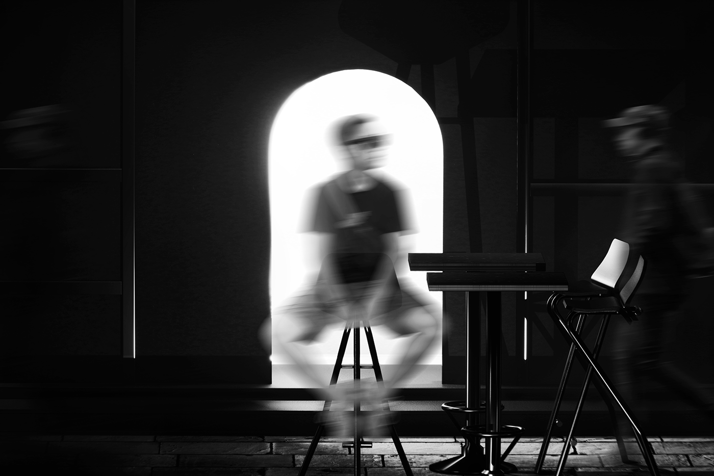 chair，Stool，steel structure，Simplicity，