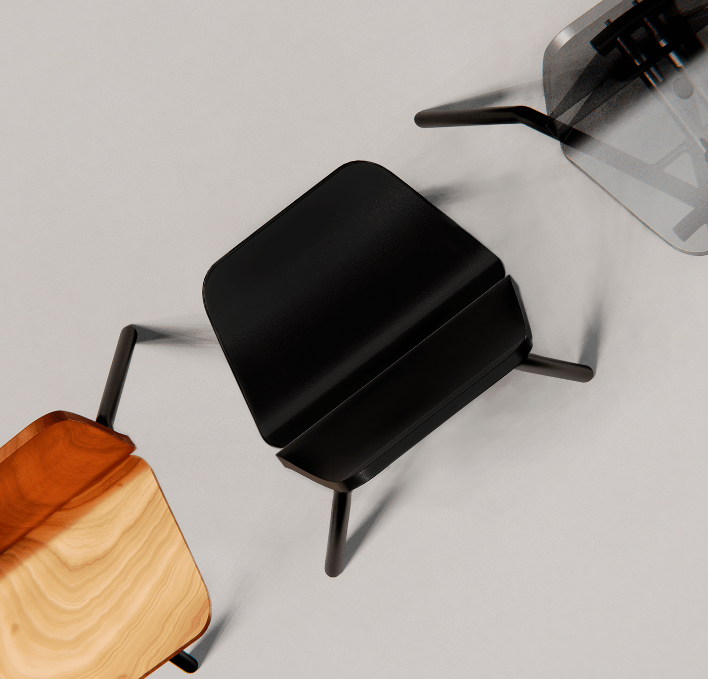 chair，Stool，steel structure，Simplicity，