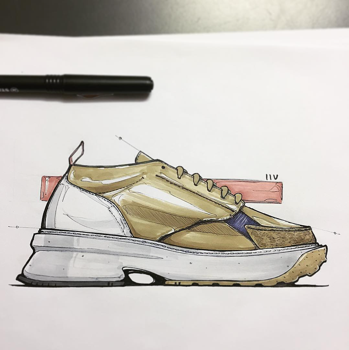 shoes，footwear design ，FOOTWEAR sketchbook，