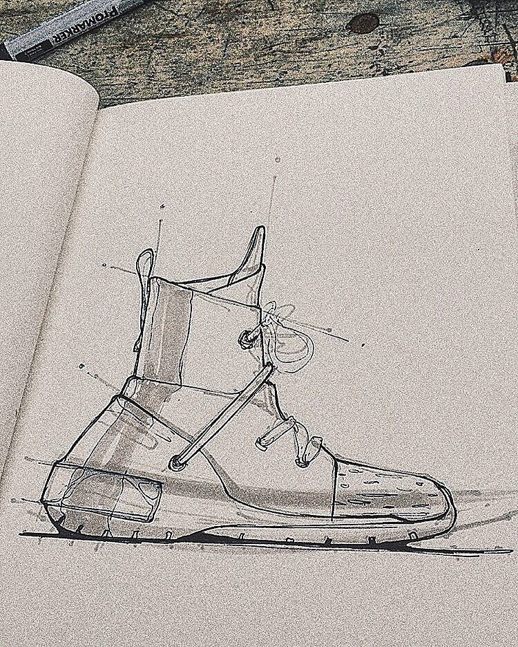 shoes，footwear design ，FOOTWEAR sketchbook，