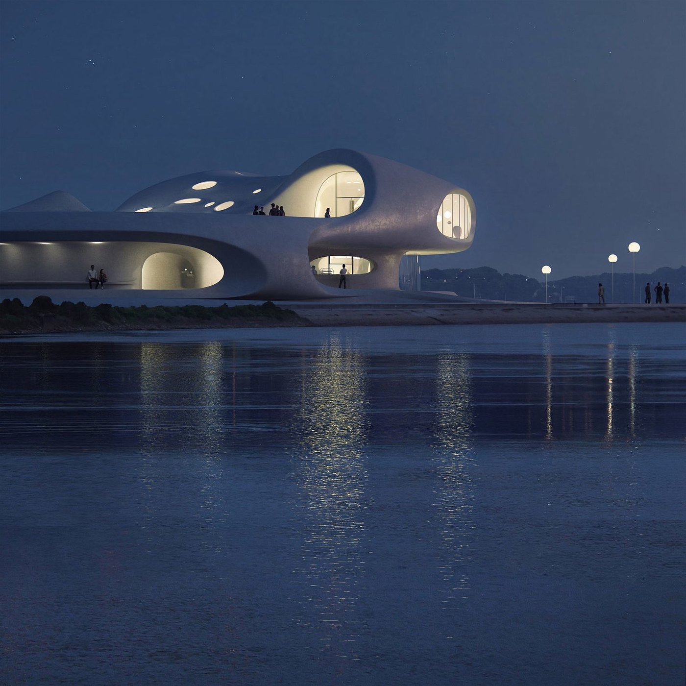 library，Special shaped building，Wormhole，Wormhole，