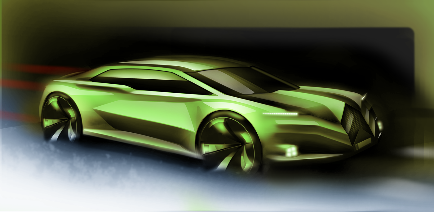 Automatic design，Hand drawn，Render，design sketch，vision，