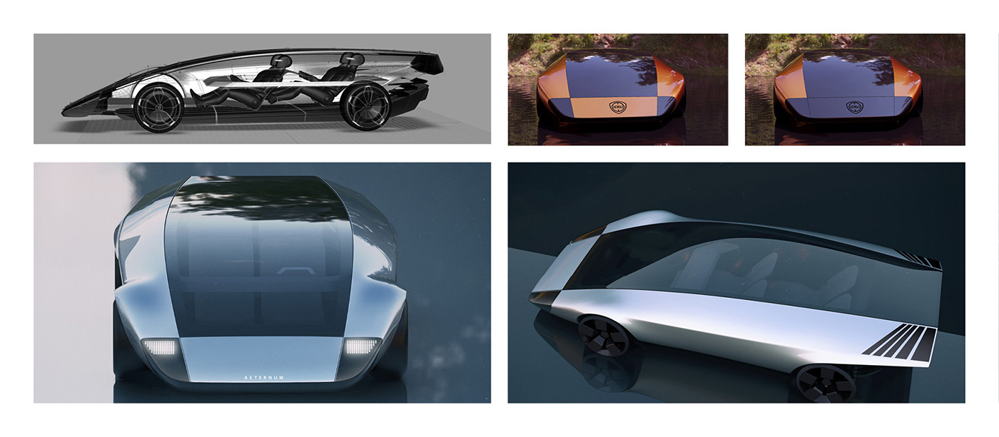 Sports car，Ferrari，concept，Digital art，