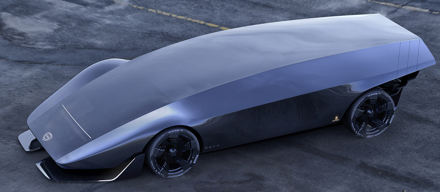 Sports car，Ferrari，concept，Digital art，