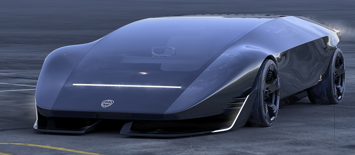 Sports car，Ferrari，concept，Digital art，