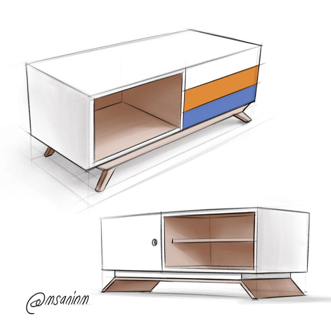 Hand drawn，Product illustration，Sketch，concept，