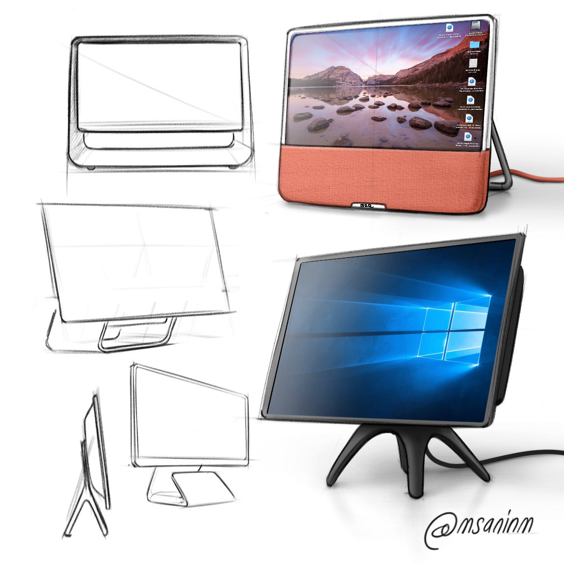 Hand drawn，Product illustration，Sketch，concept，