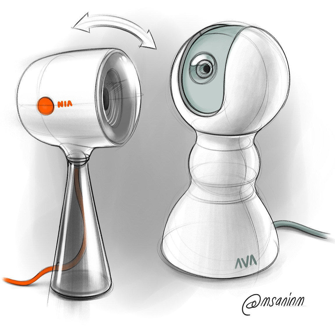 Hand drawn，Product illustration，Sketch，concept，