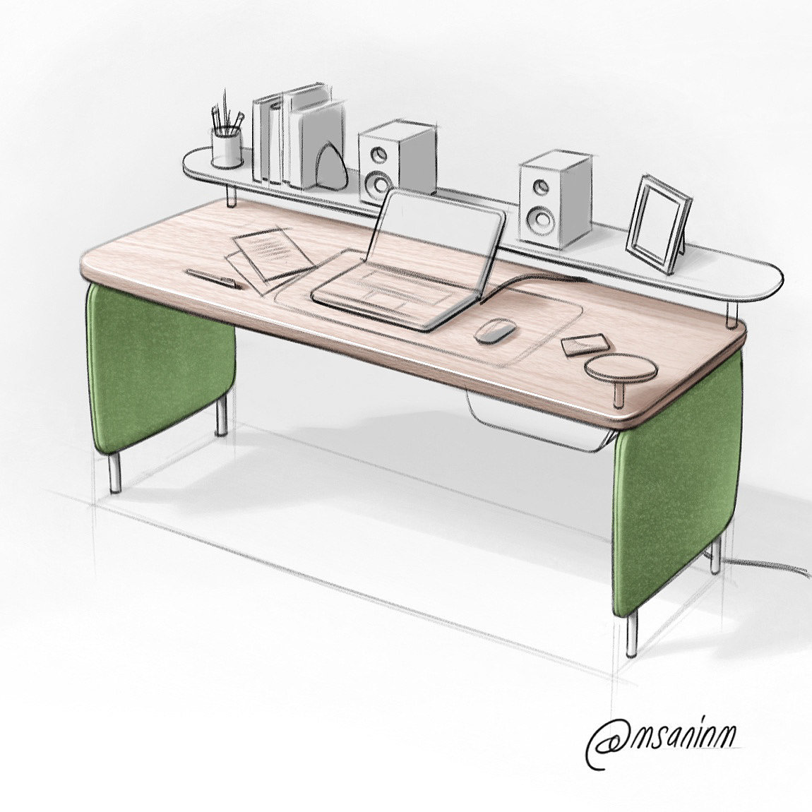 Hand drawn，Product illustration，Sketch，concept，
