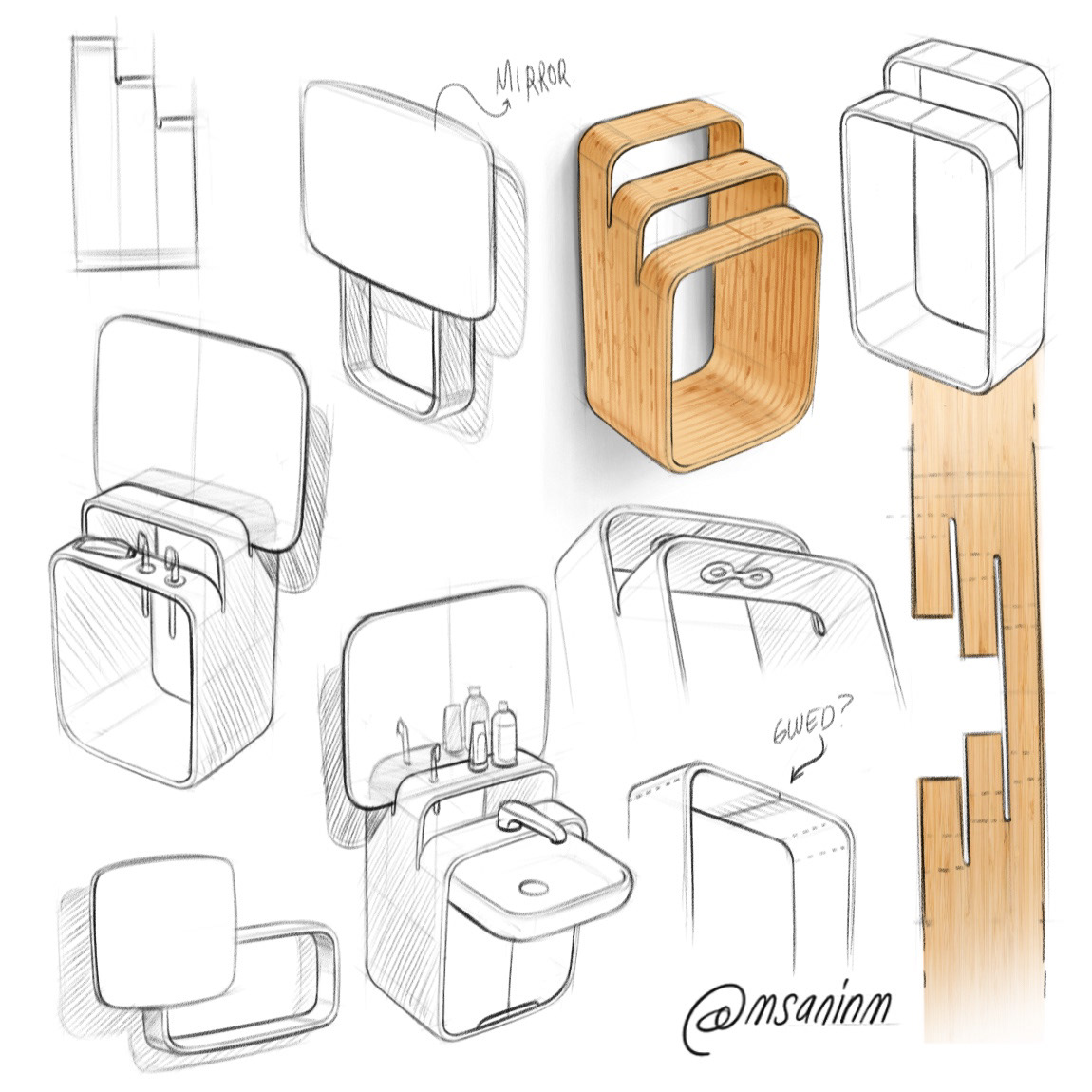 Hand drawn，Product illustration，Sketch，concept，