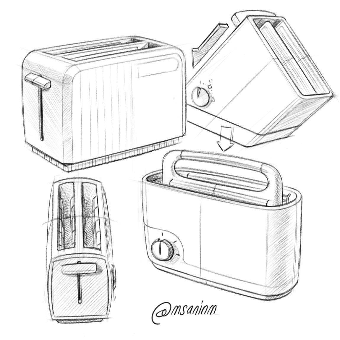 Hand drawn，Product illustration，Sketch，concept，