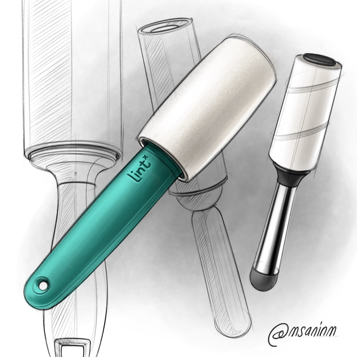 Hand drawn，Product illustration，Sketch，concept，