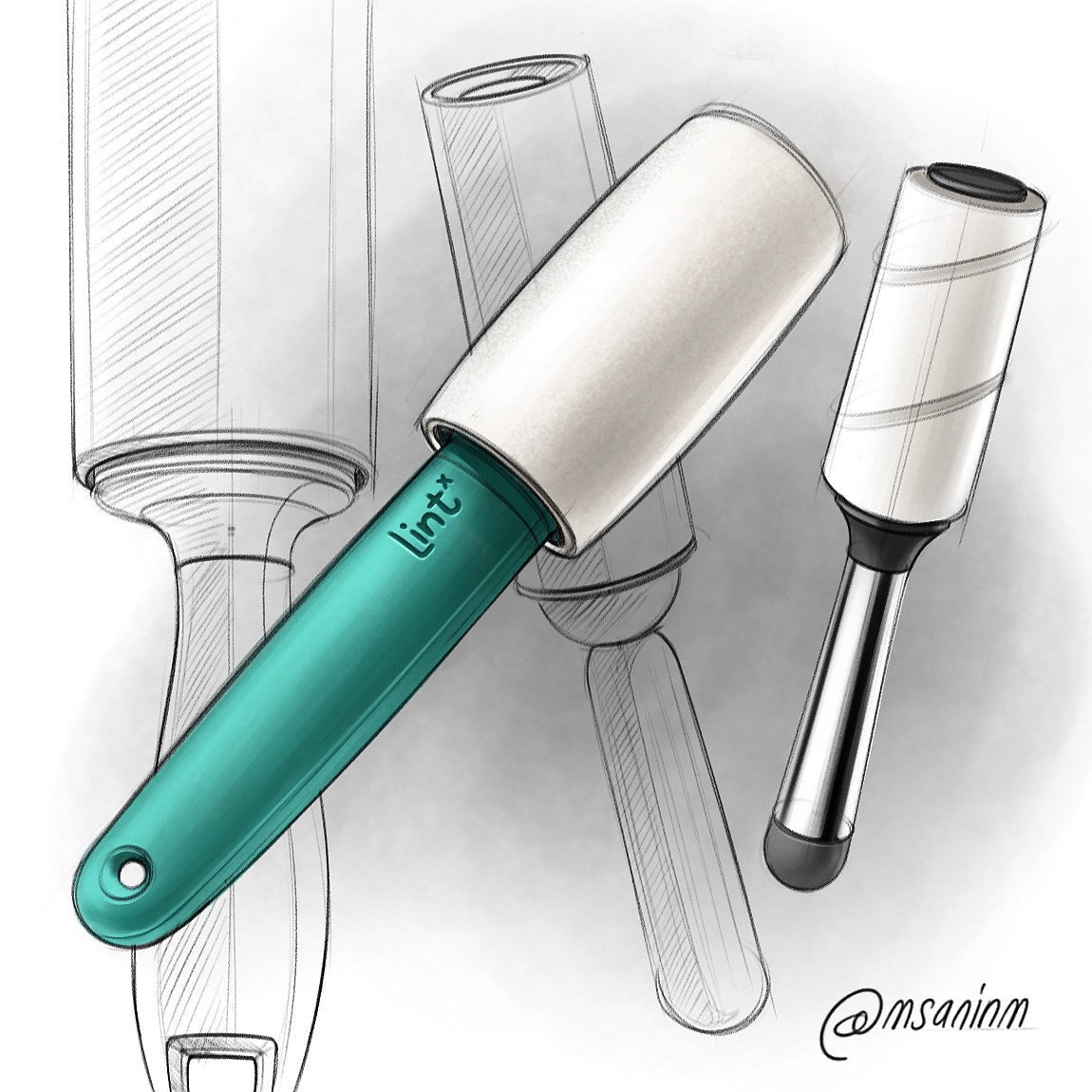 Hand drawn，Product illustration，Sketch，concept，