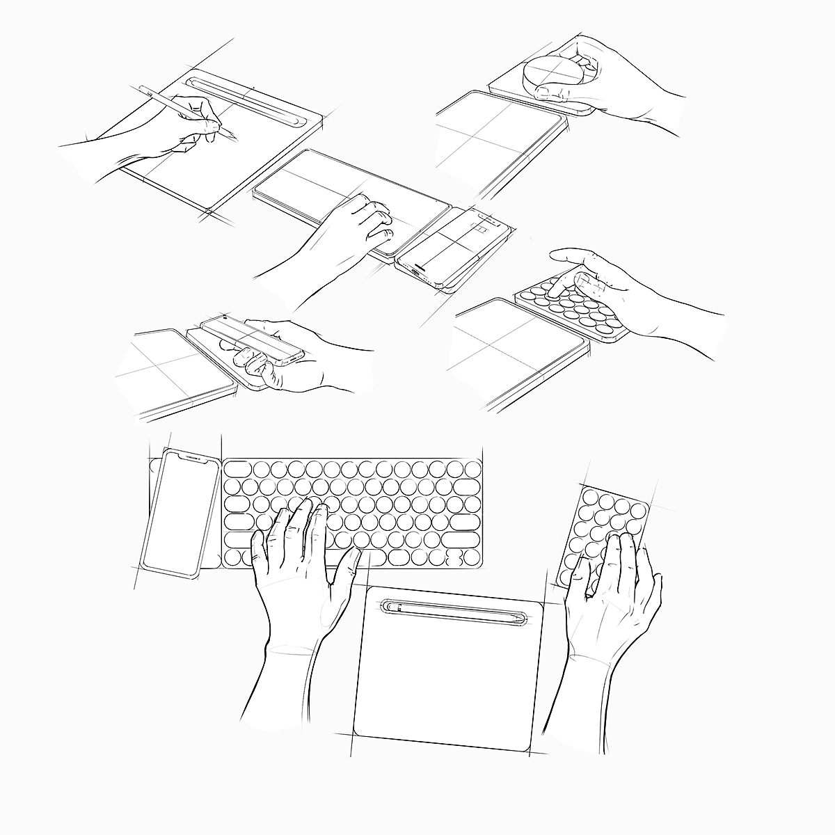 keyboard，wacom ，computer，Wrist watch，Wireless charging，