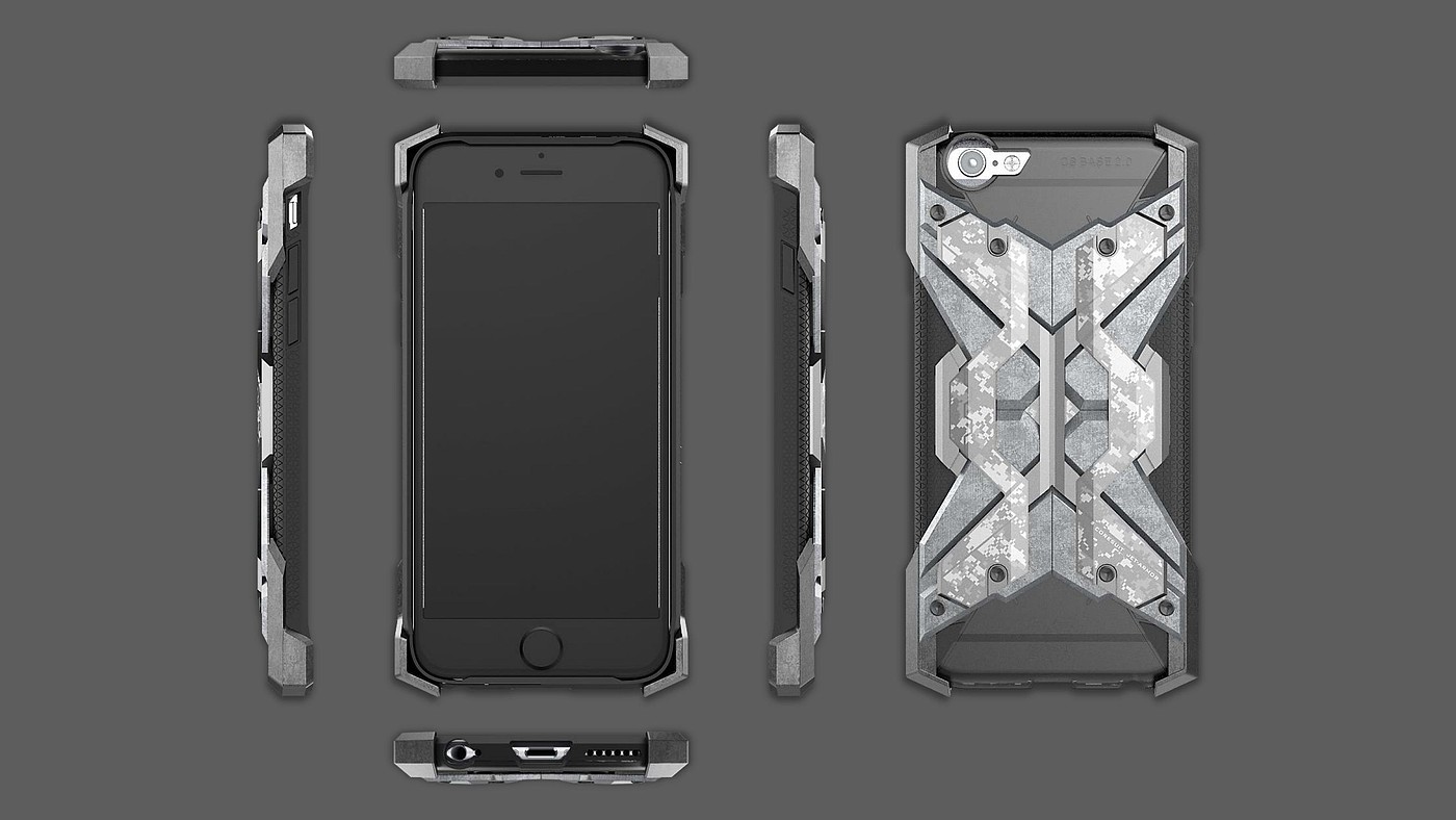 iphone，science fiction，mobile phone，Protective shell，Hard core，armor，