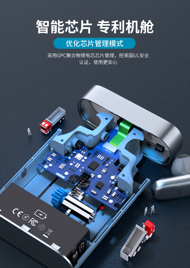 Advanced sense of fun collection value，Technical certification，patent protection，Tap open position，Mechanical automation，TWS Bluetooth headset，