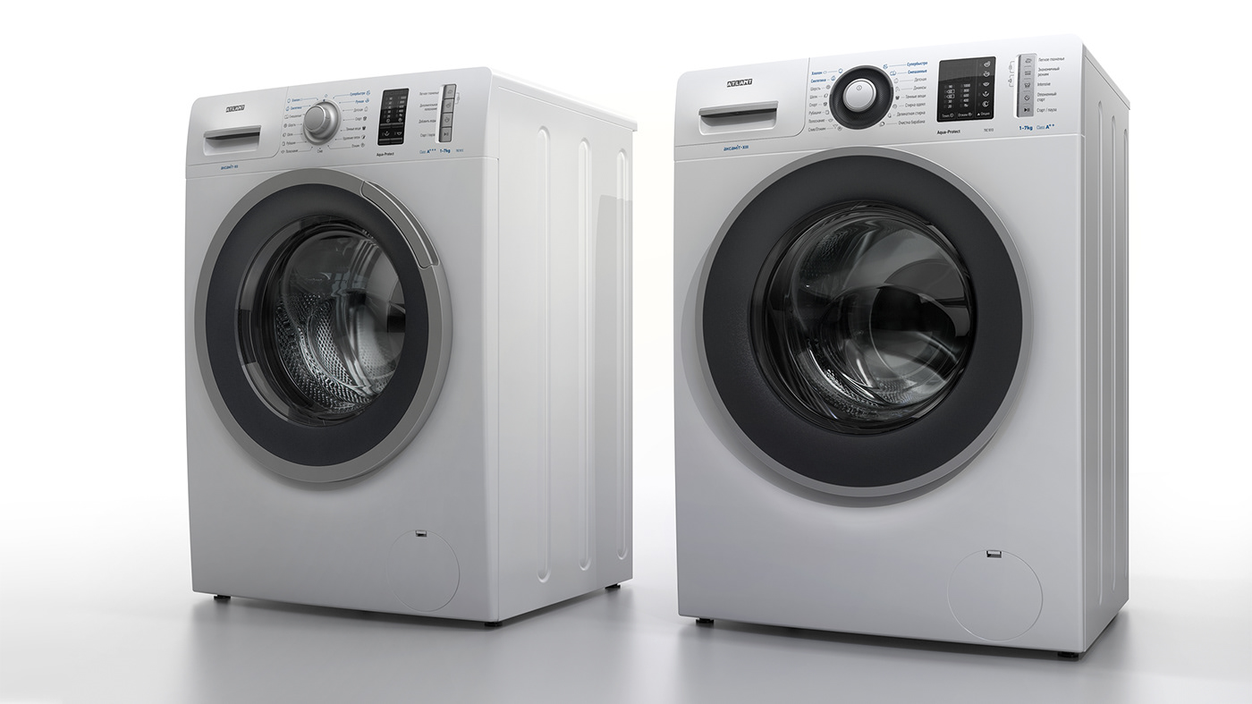 Washing machine，Render，visualization，Multicolor，
