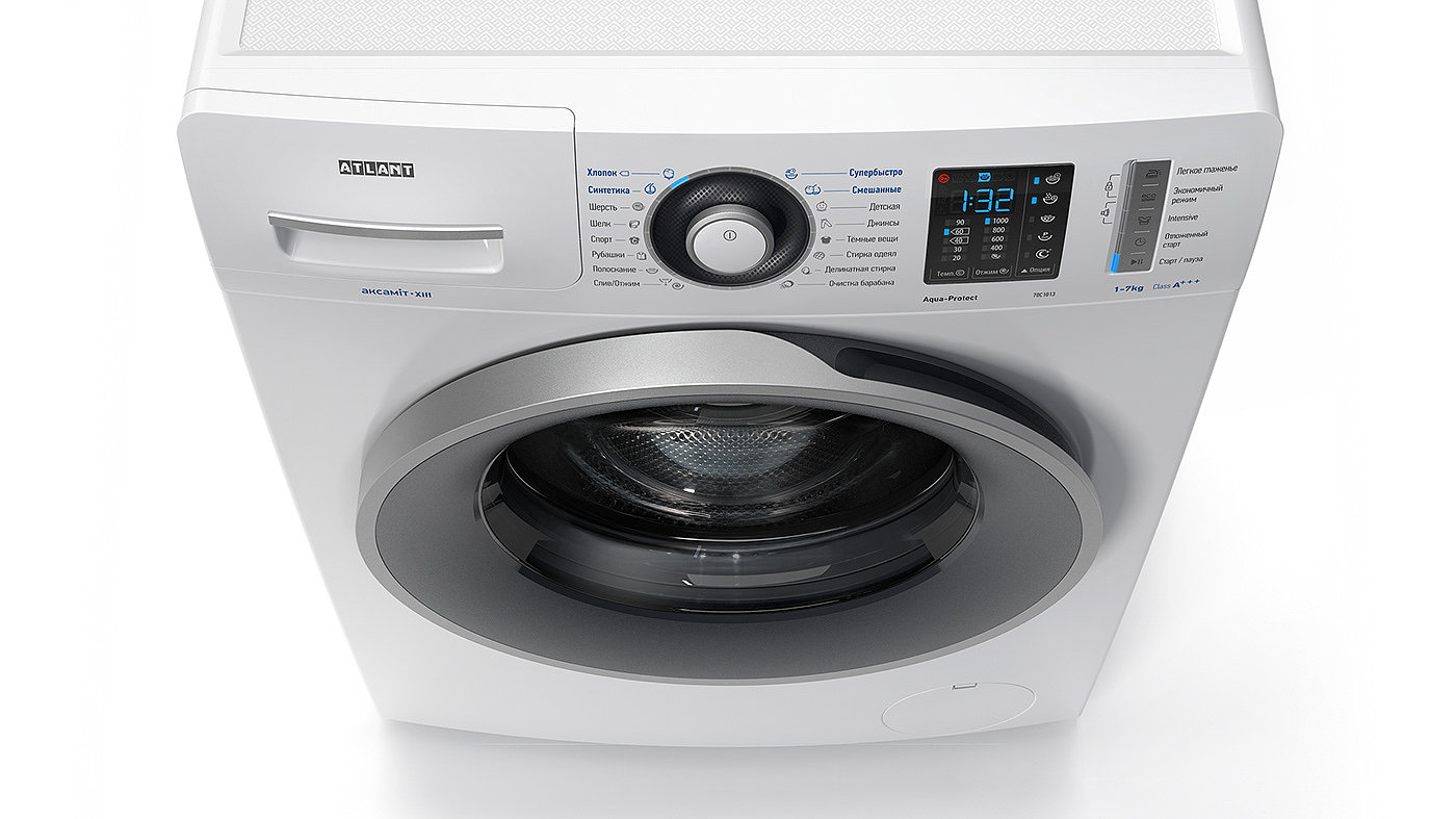 Washing machine，Render，visualization，Multicolor，