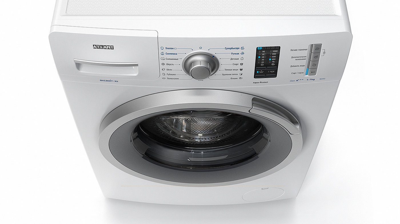 Washing machine，Render，visualization，Multicolor，