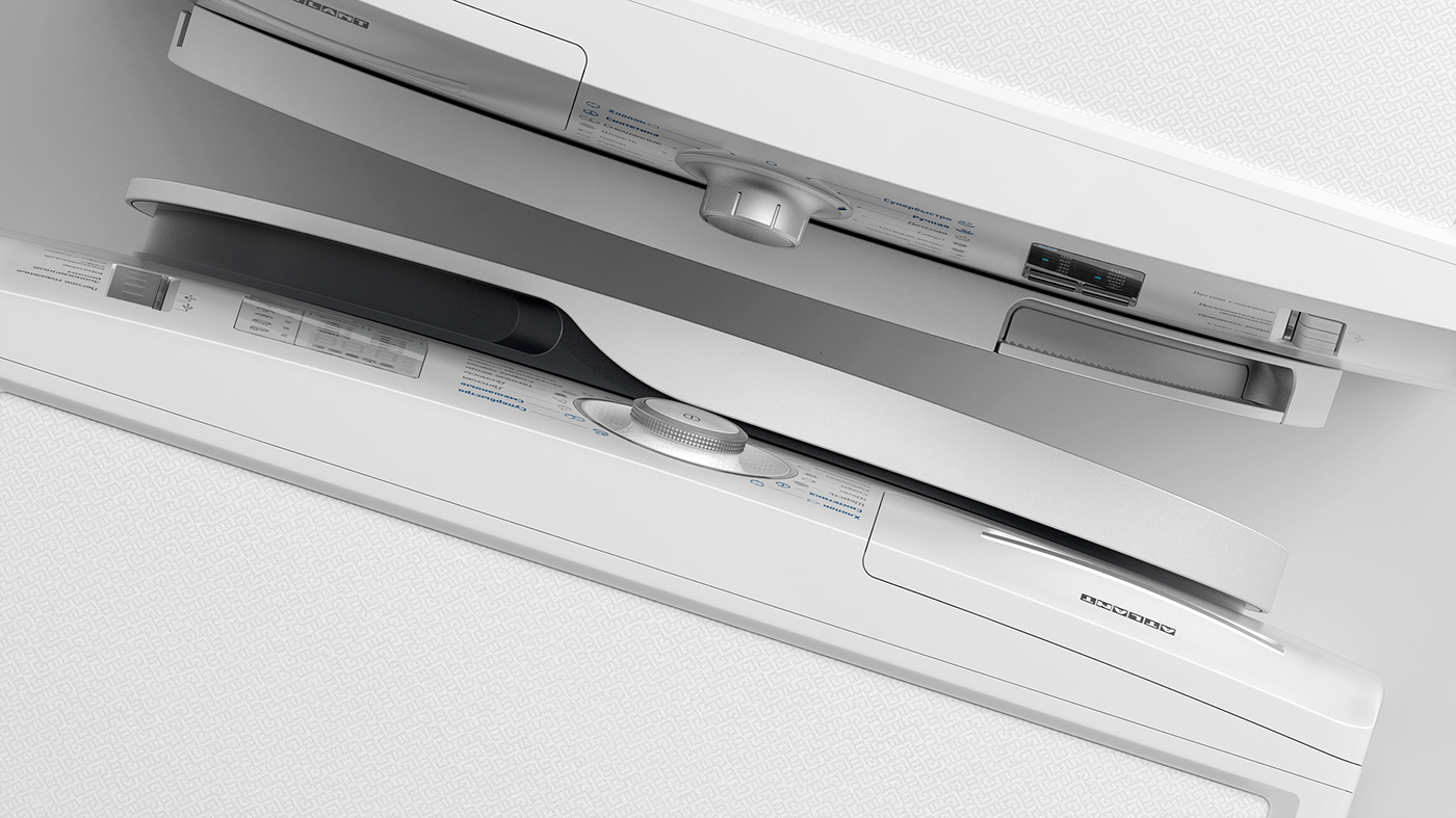 Washing machine，Render，visualization，Multicolor，