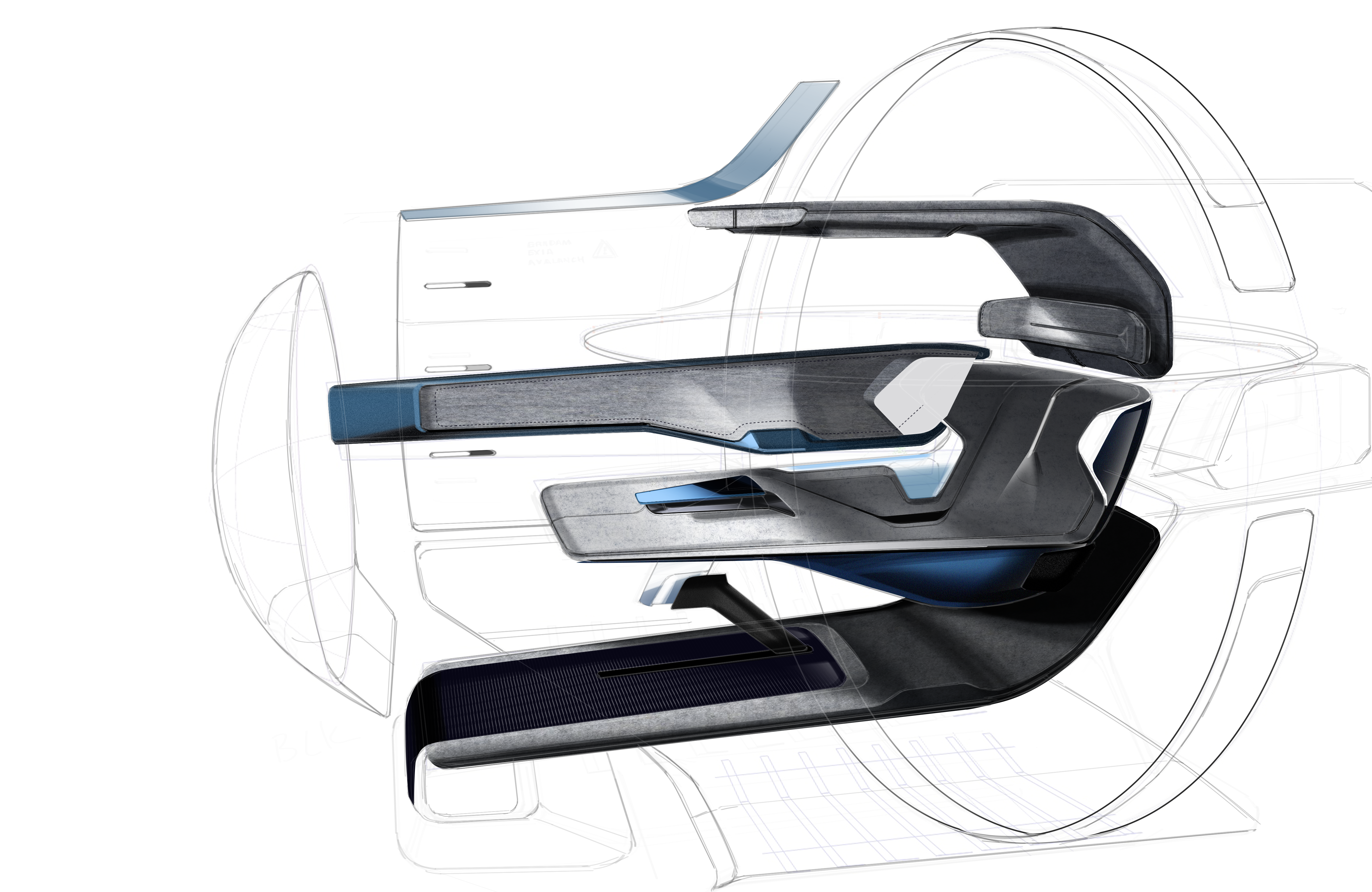 Automobile design，Interior design，the height is，