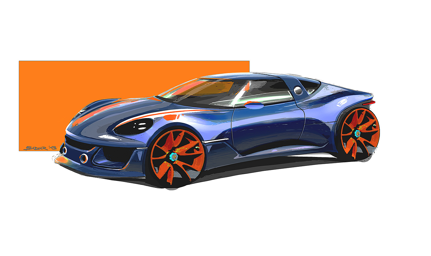 automobile，Porsche，Hand drawn，Ubee ，P O R S C H E，