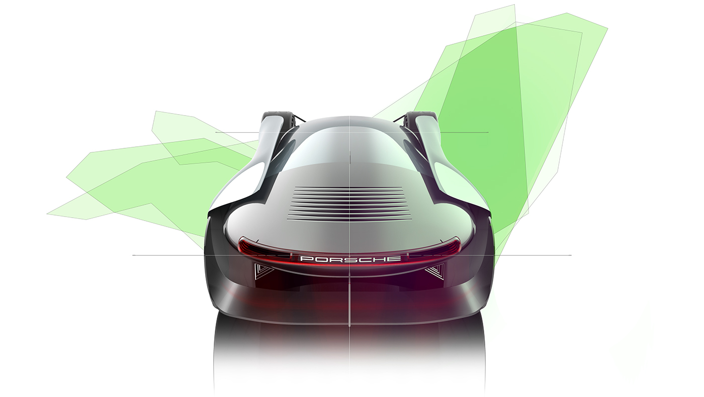 automobile，Porsche，Hand drawn，Ubee ，P O R S C H E，