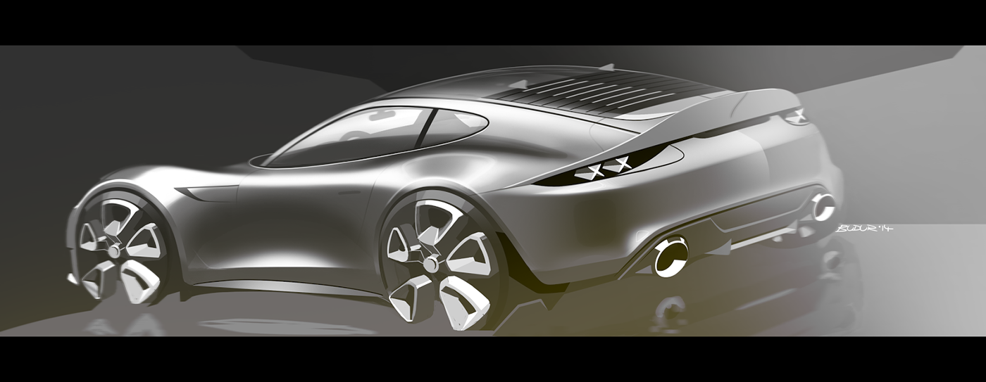 automobile，Porsche，Hand drawn，Ubee ，P O R S C H E，