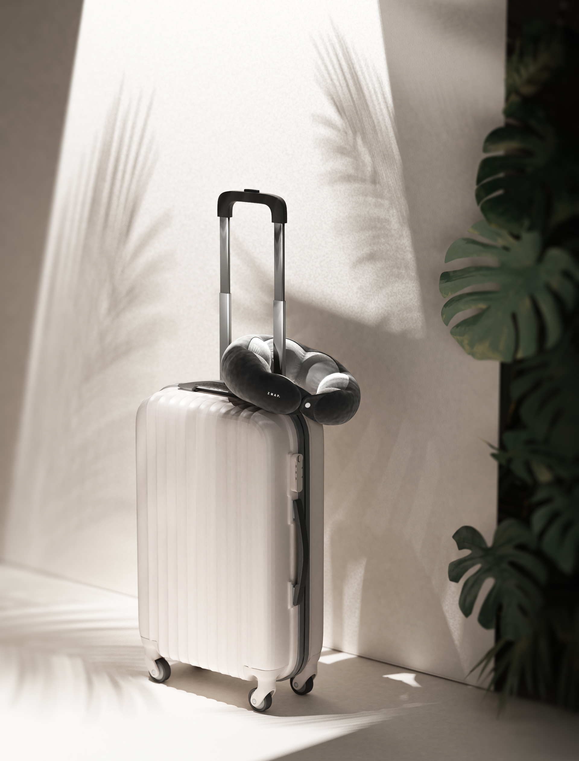 Home，Keyshot rendering，Pea pillow，U-shaped pillow，