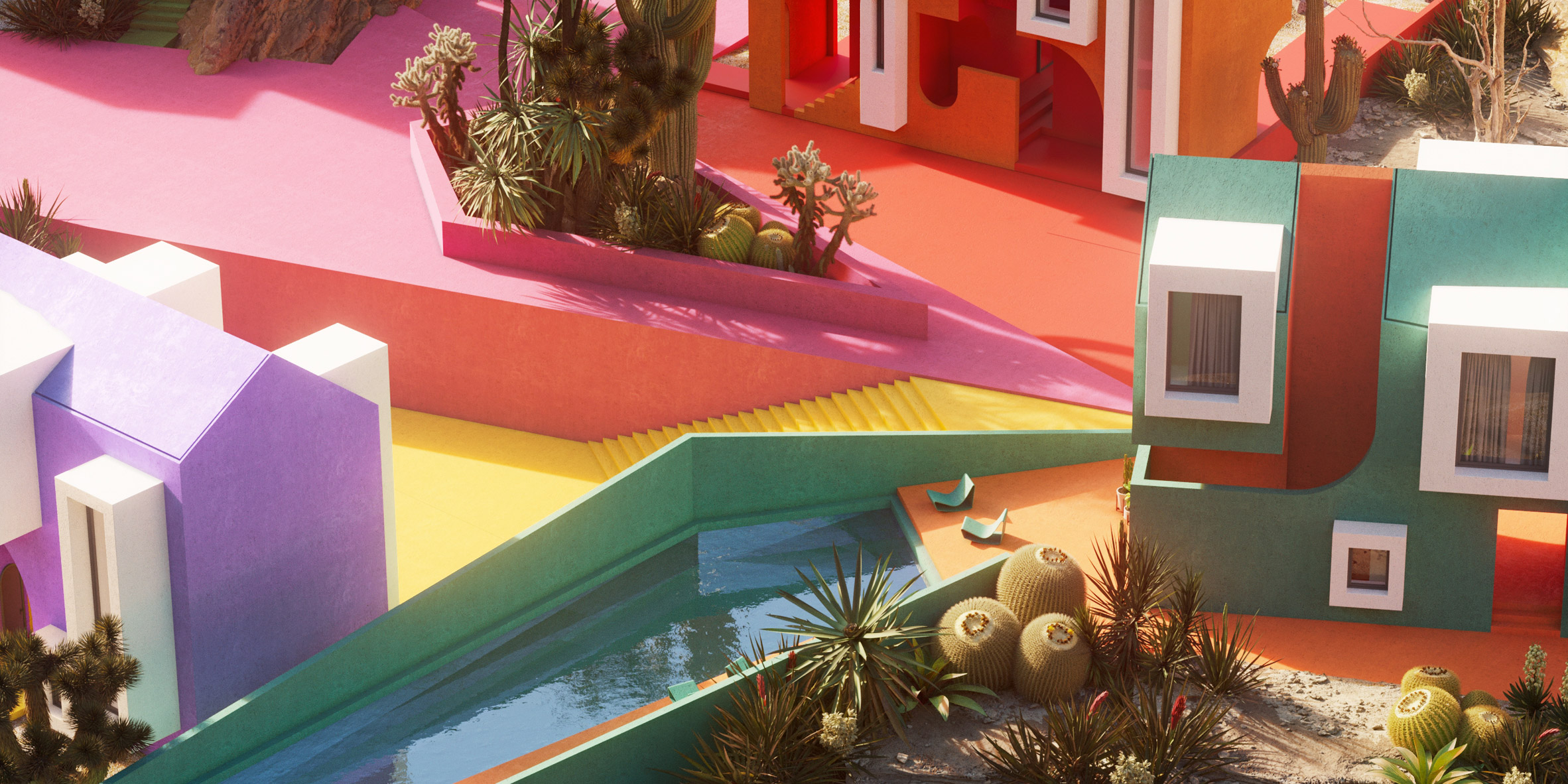 community，village，fictitious，design sketch，colour，