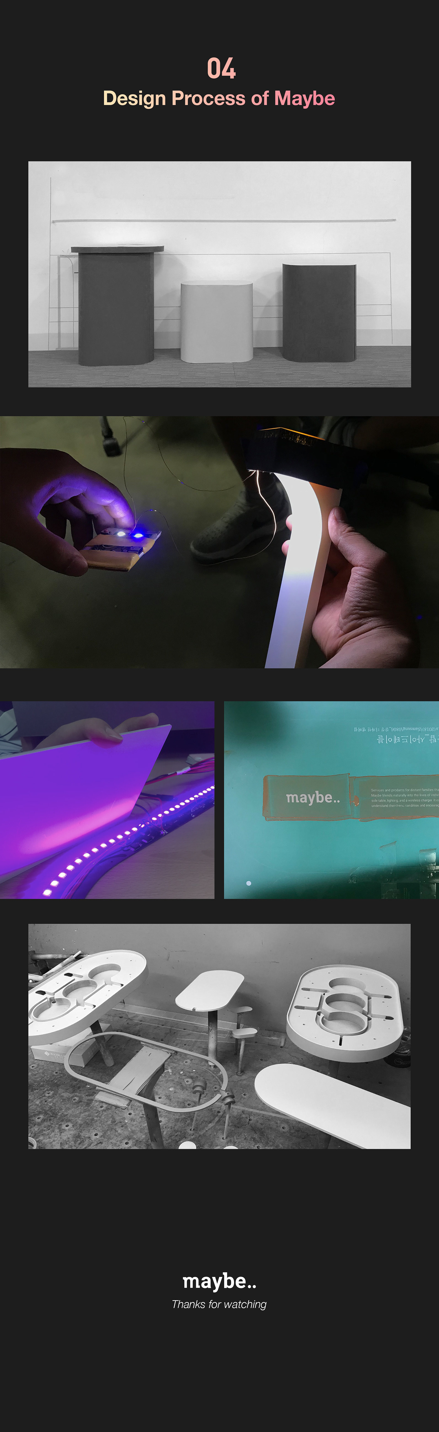 maybe..，Family relations，emotion，multi-function，Side table，lighting，Charger，Emotional design，