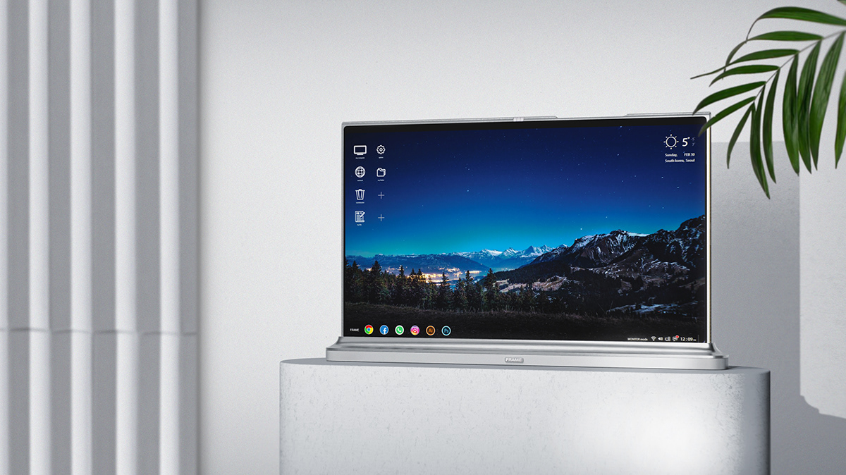 computer，Foldable，Portable，concept，