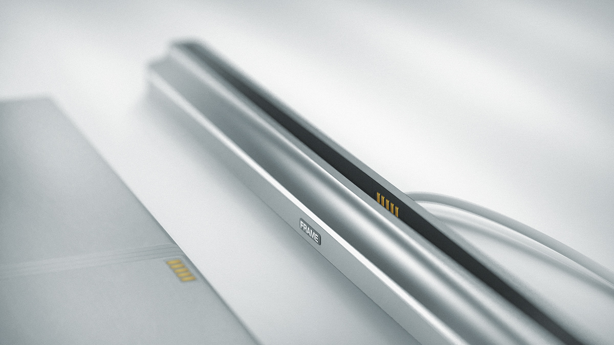 computer，Foldable，Portable，concept，