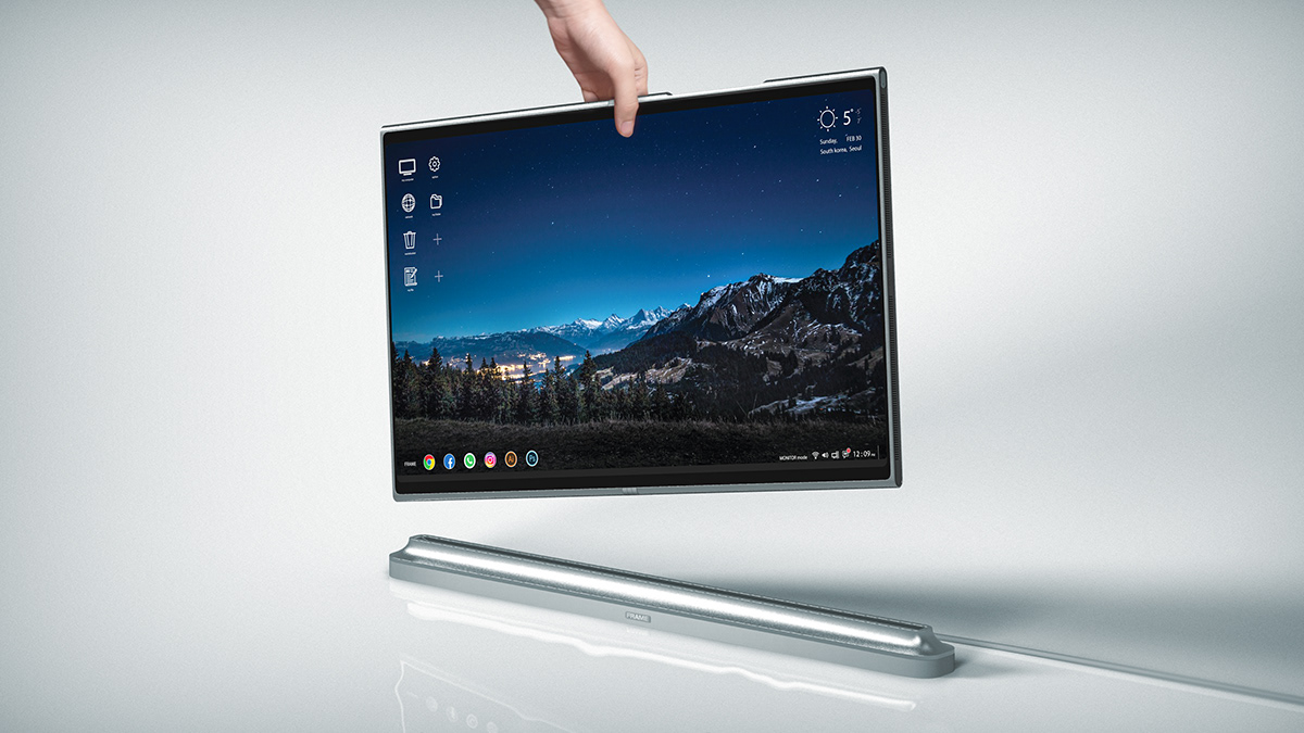 computer，Foldable，Portable，concept，