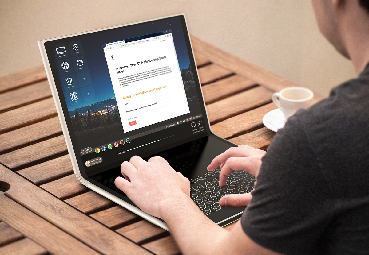 computer，Foldable，Portable，concept，