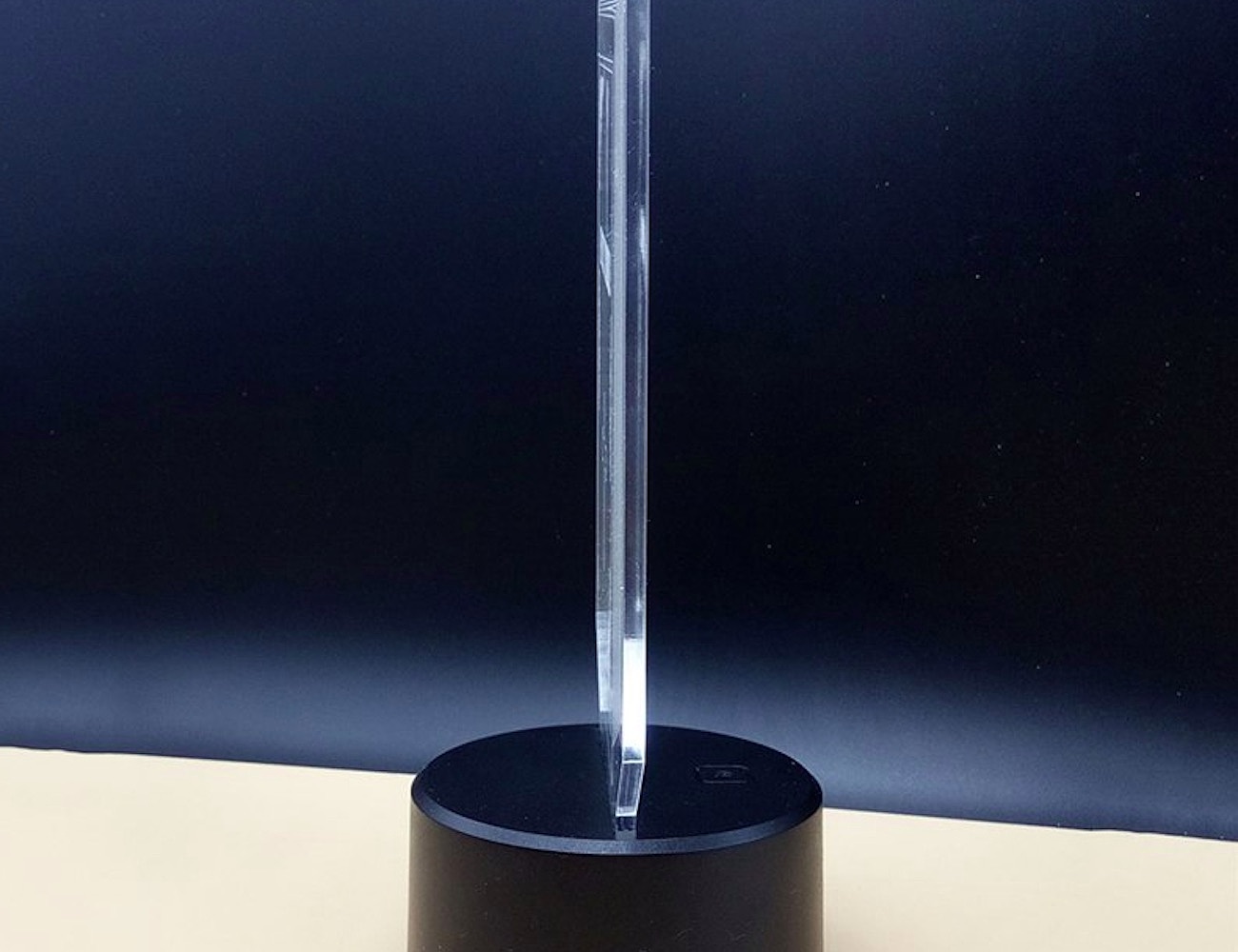 3D illusion table lamp，lantern shaped like a lotus flower，Laser technology，