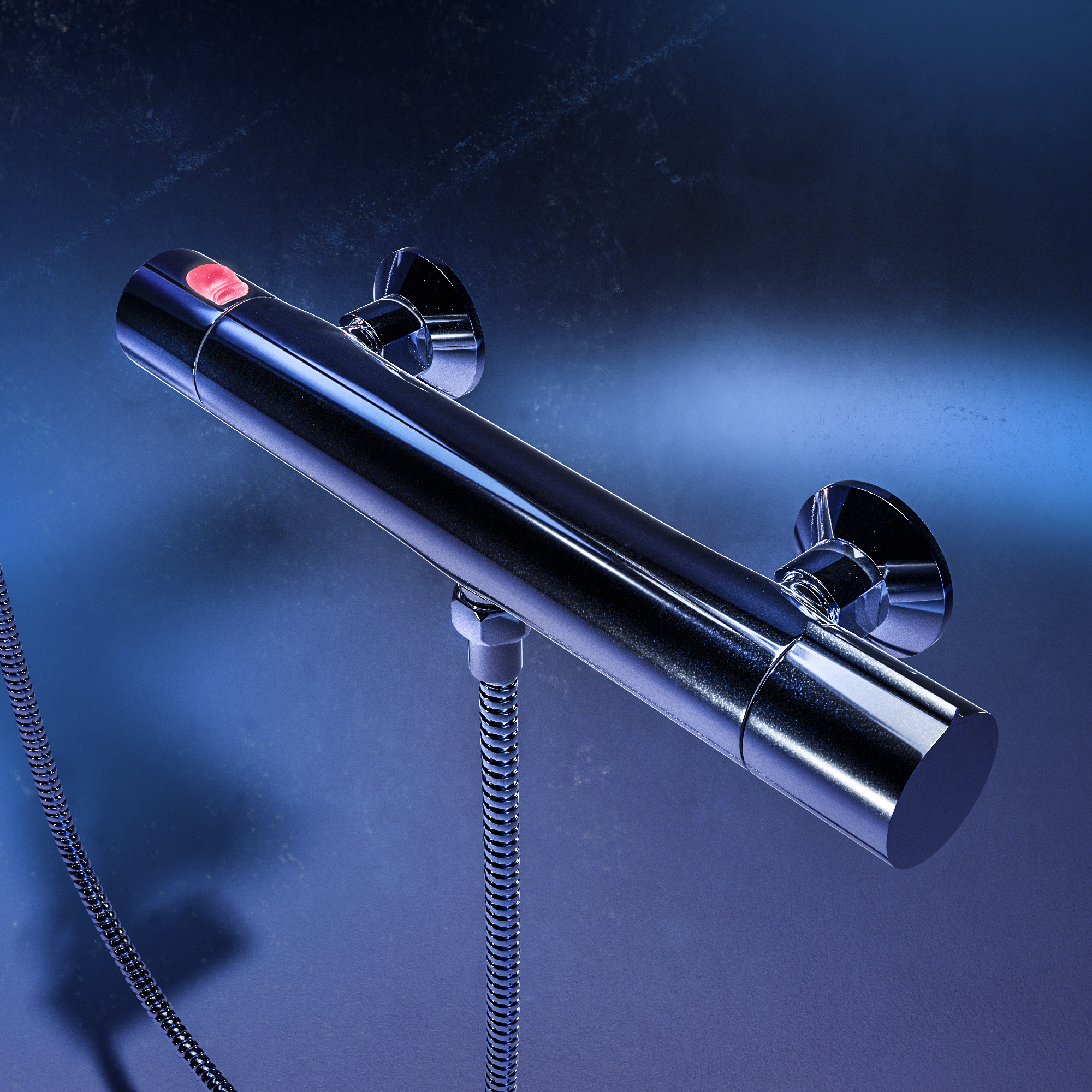 shower，water tap，delicate，Metallic texture，product design，