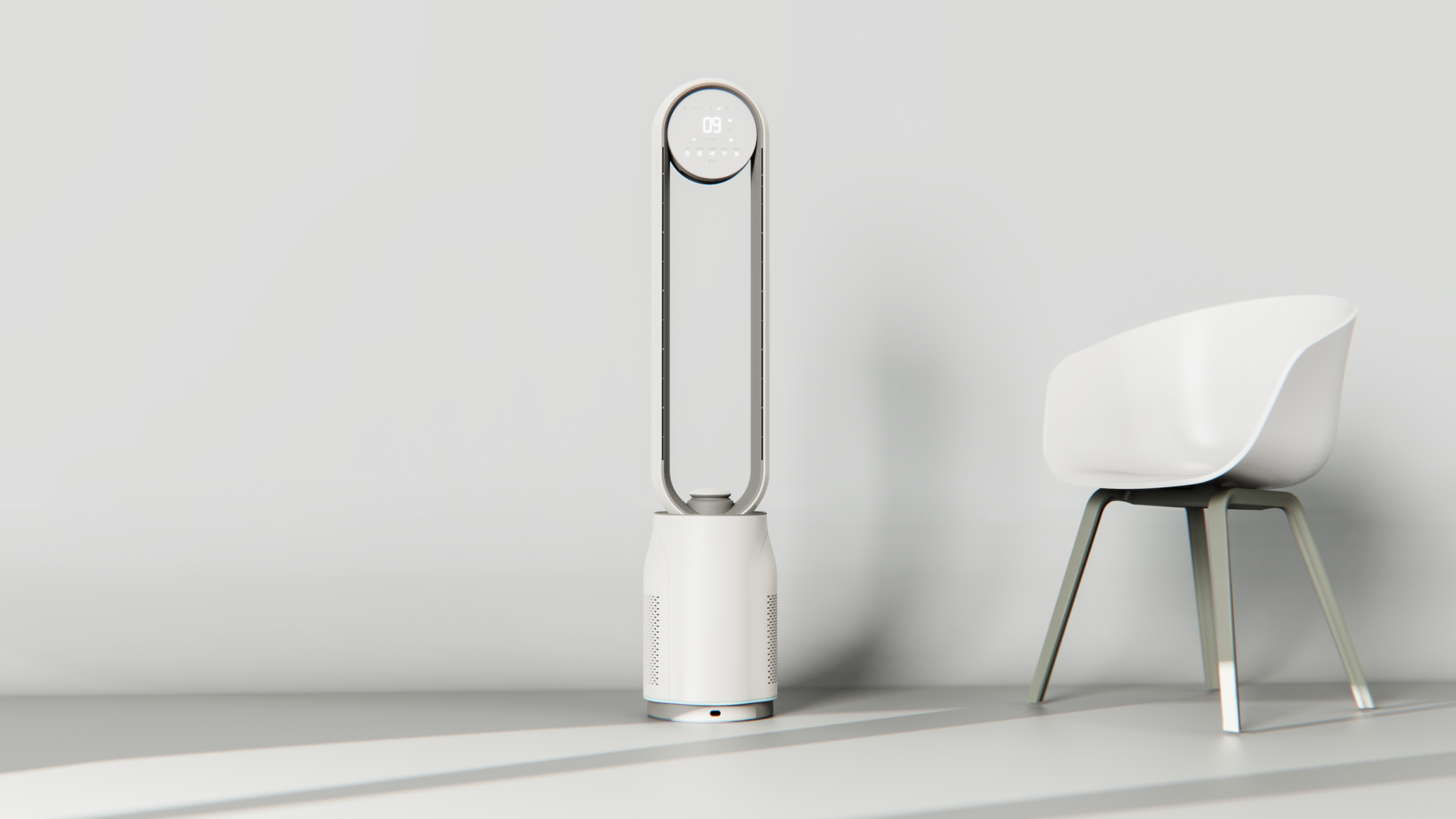 Electric fan，Leafless fan，Circulation fan，DC fan，Fan design，Nanfeng industrial design，