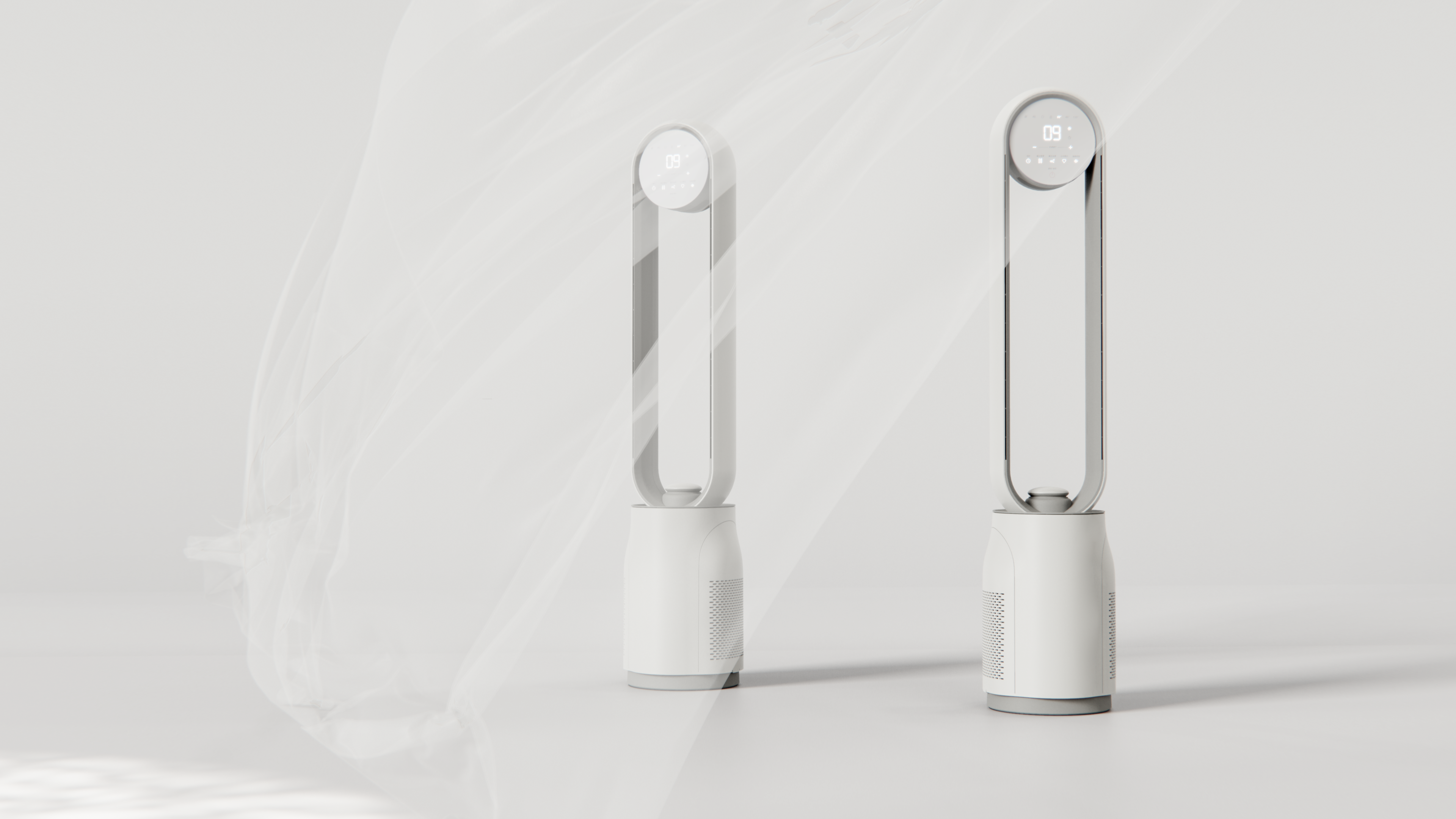 Electric fan，Leafless fan，Circulation fan，DC fan，Fan design，Nanfeng industrial design，