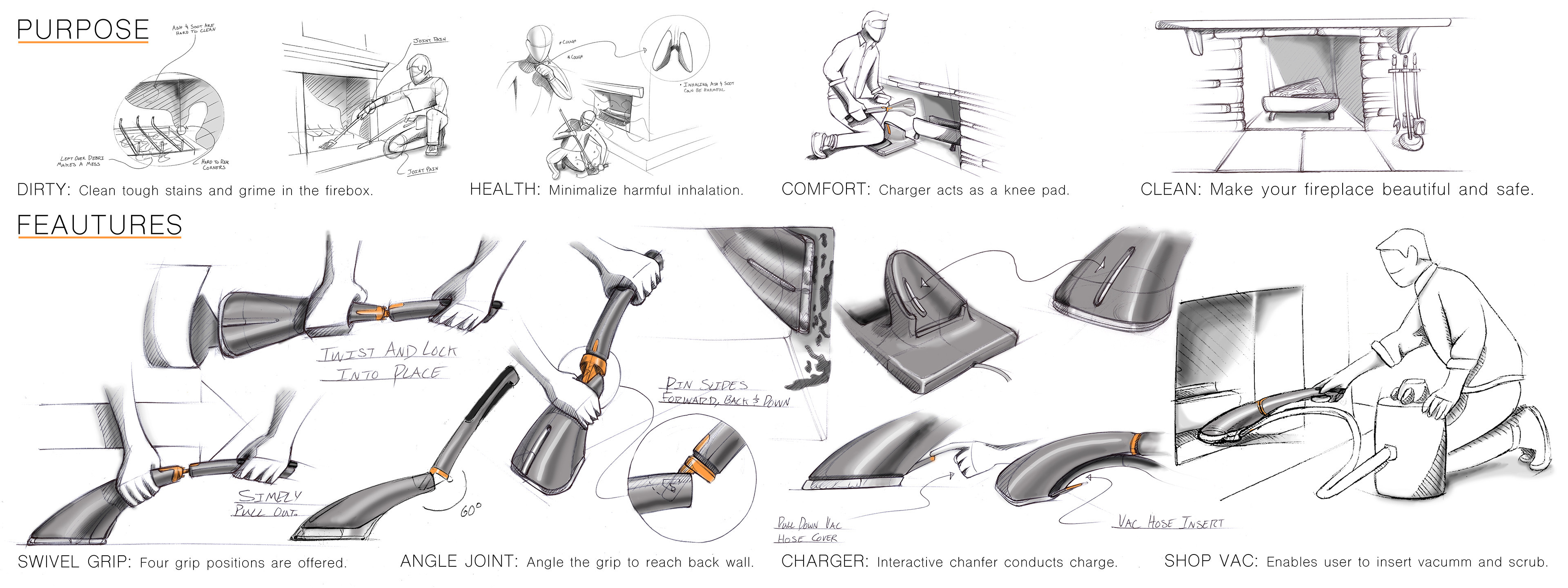 Bian Jie，delicate，product design，Scrubber，intelligence，