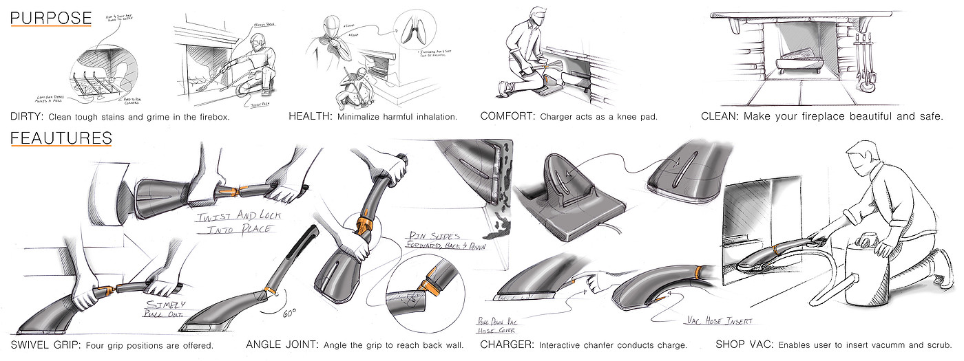 Bian Jie，delicate，product design，Scrubber，intelligence，