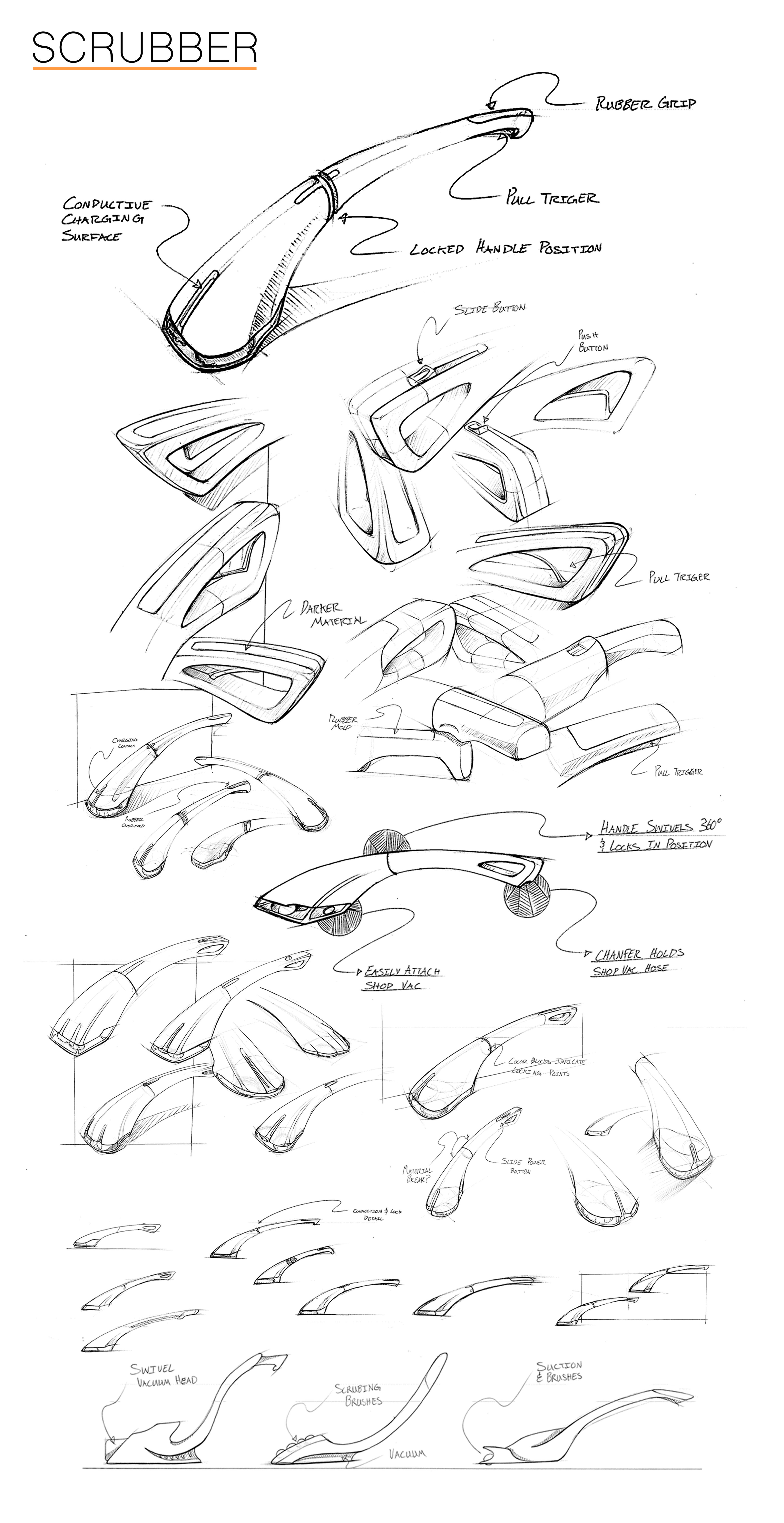 Bian Jie，delicate，product design，Scrubber，intelligence，