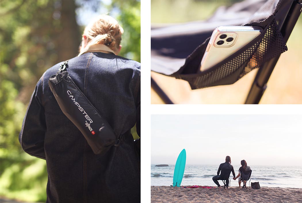 Stretch，chair，outdoors，Three legged chair，Campster，