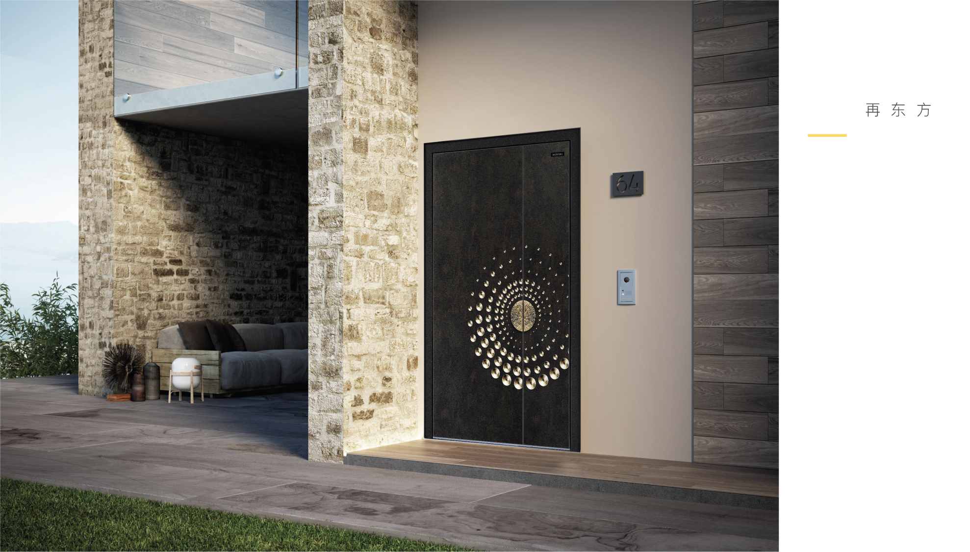 door，anti-theft door，Entrance door，Art furniture，Suhuo design，Art gate，Product design innovation of cast aluminum door，