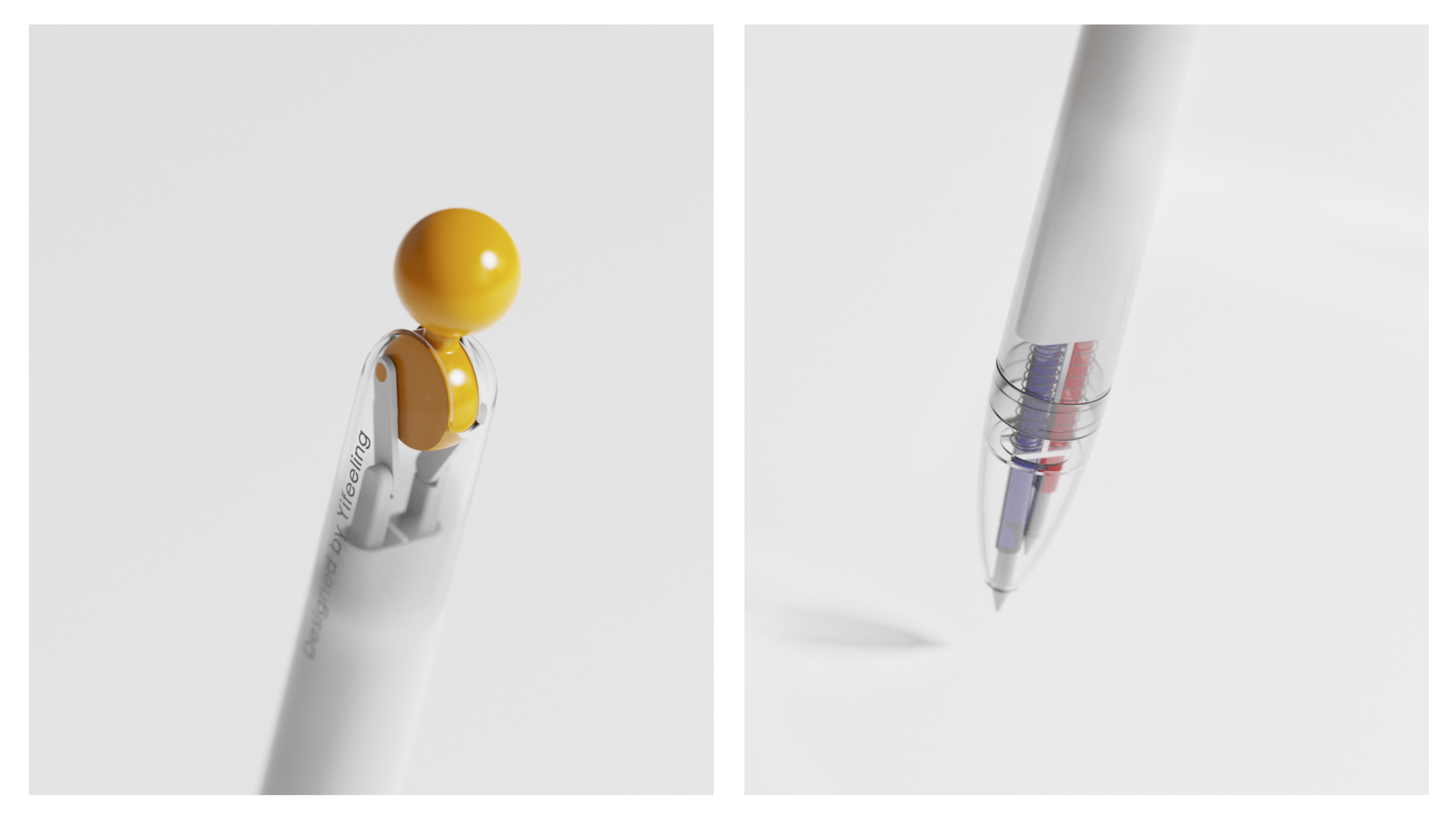 product design，industrial design，sample reels，pen，Keyshot rendering，