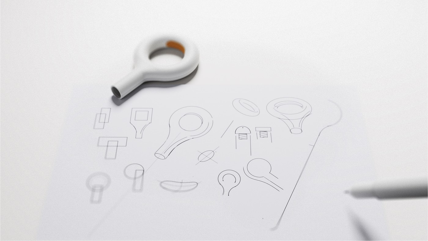 产品设计，工业设计，作品集，笔，keyshot渲染，