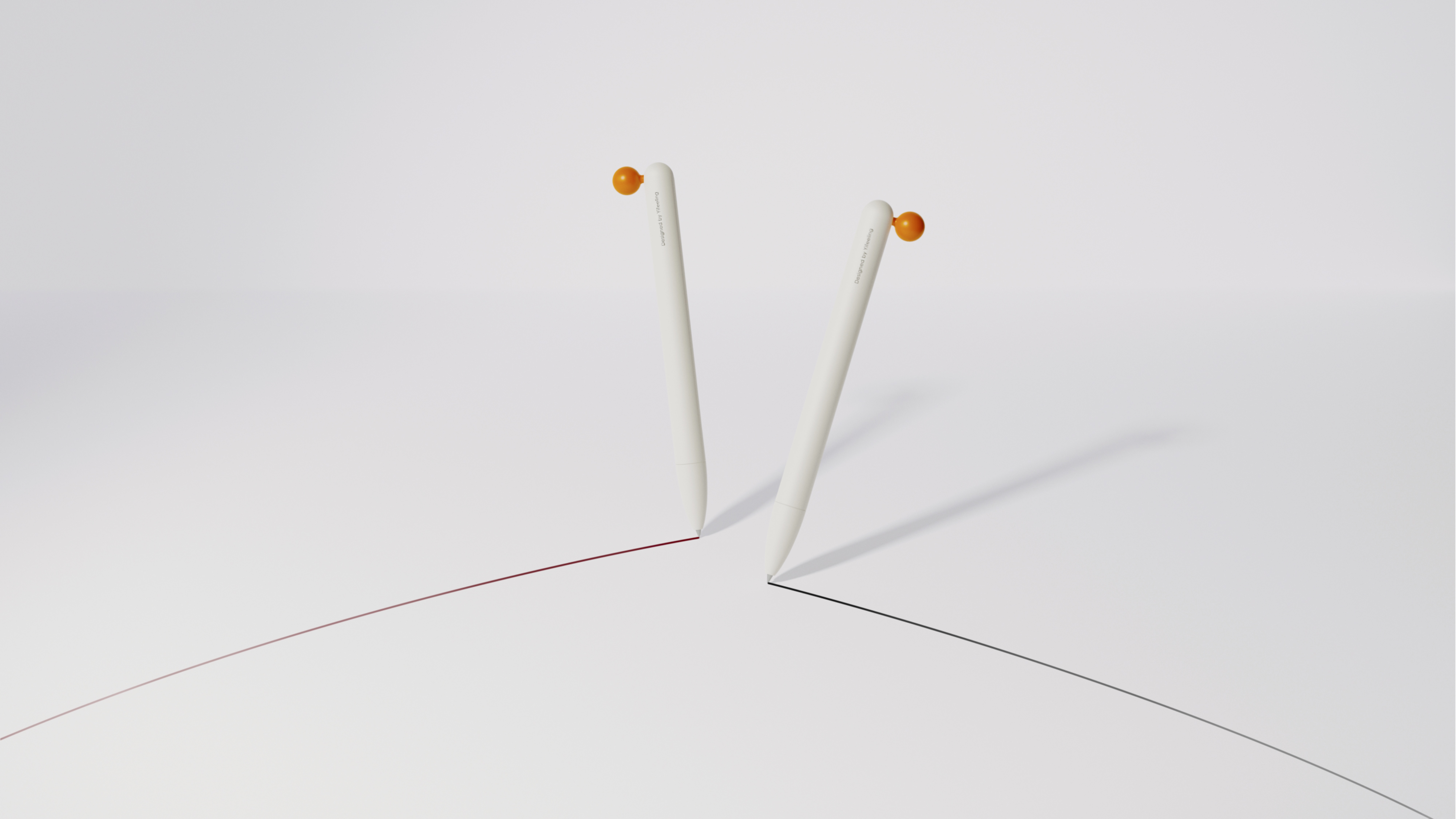 product design，industrial design，sample reels，pen，Keyshot rendering，