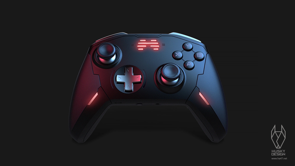 Husky design，Original works，Game handle，Game controller，