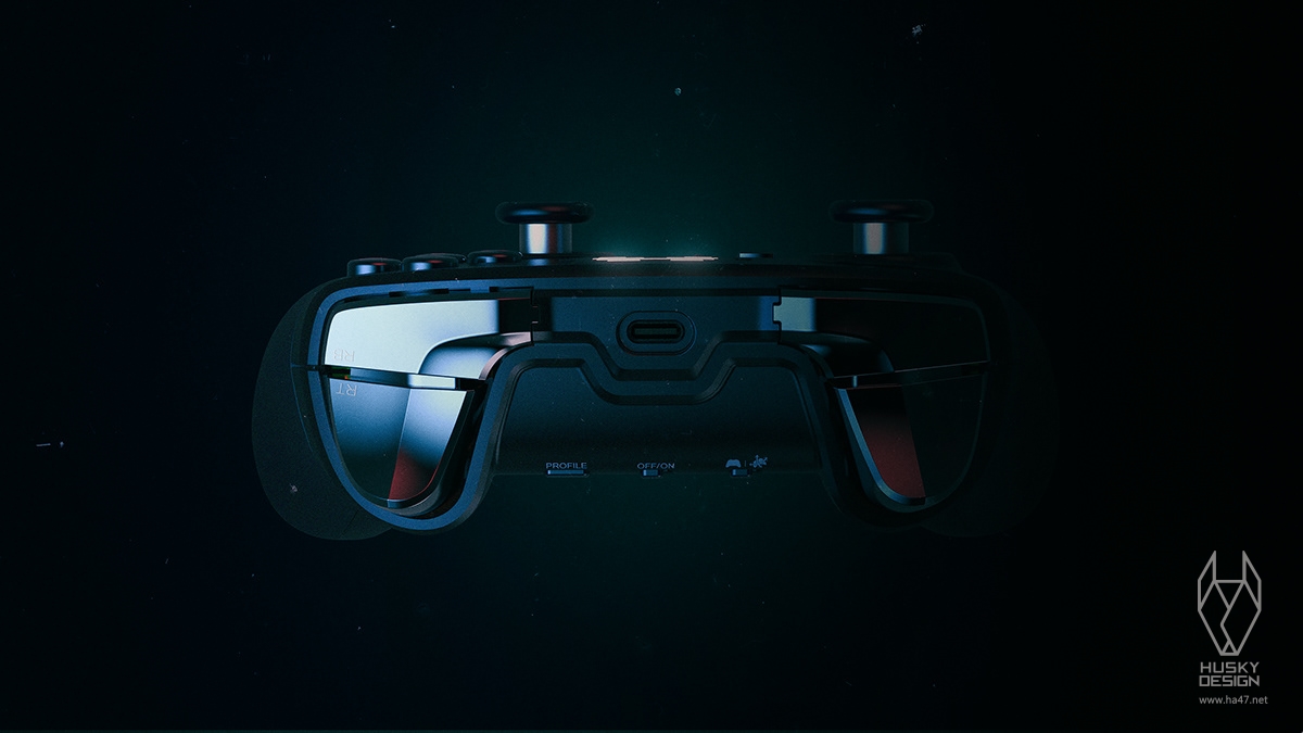 Husky design，Original works，Game handle，Game controller，